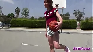 Threatening Guy Sucks TGirl Small Cock